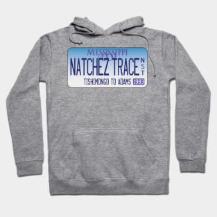 Natchez Trace National Scenic Trail, Mississippi license plate Hoodie